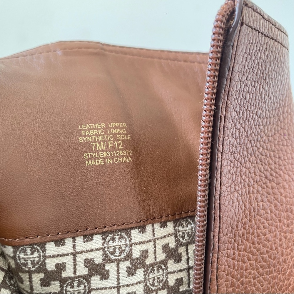 Tory Burch Amanda Black Pebbled Leather Riding boots | US 7 - Picture 11 of 11